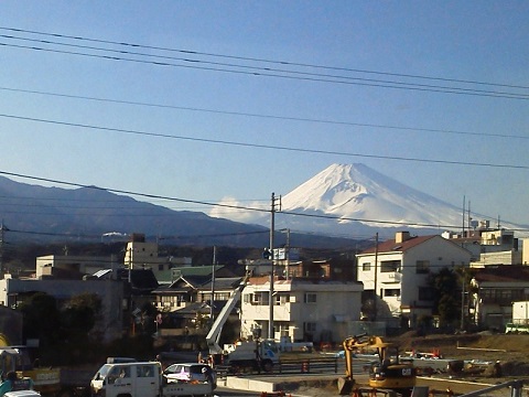 御殿場線から富士山を眺める1